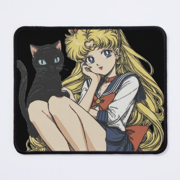 Item preview, Sailor Moon and Luna the Black Cat designed and sold by pastel.moonwave.