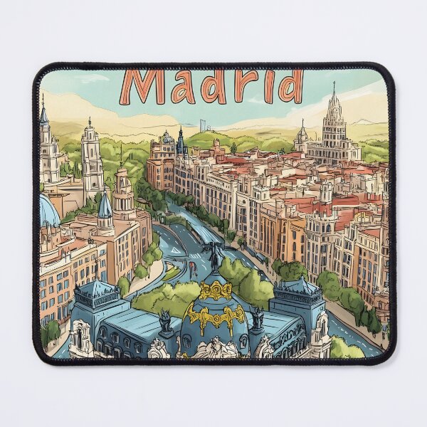 Item preview, illustrated Map of Madrid designed and sold by Artessie.