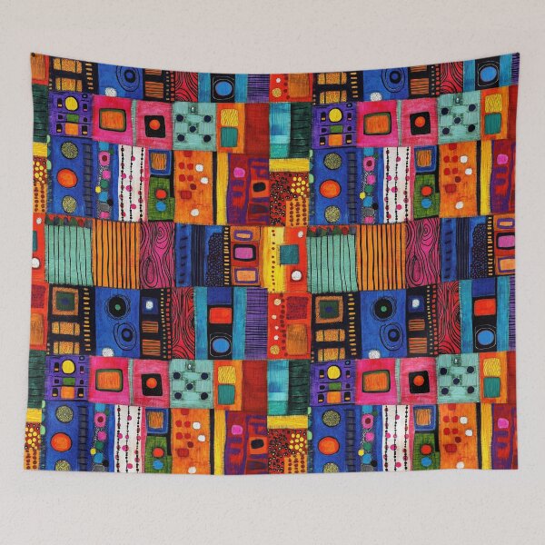 Item preview, Color Chant: Tribal Patchwork of Dots, Lines, and Motion designed and sold by Espinoza Creative.
