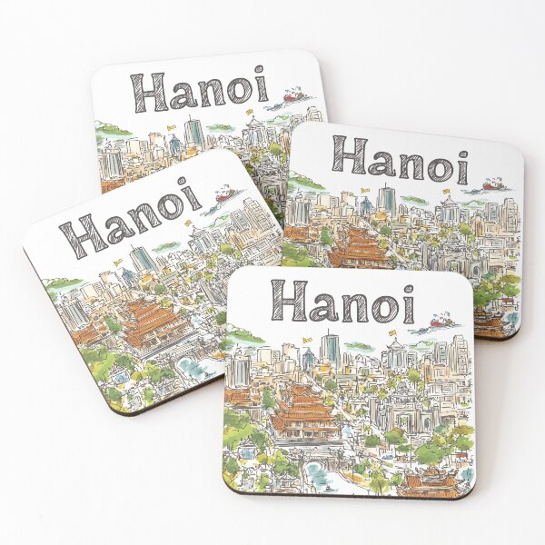 Item preview, illustrated Map of  Hanoi designed and sold by Artessie.