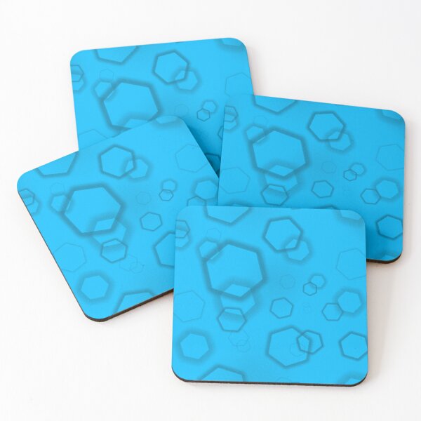 Item preview, Translucent Hexagon Pattern – Ethereal Geometric Design with Liquid Depth designed and sold by WelSol.