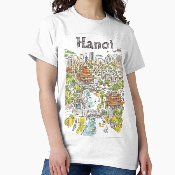 Item preview, illustrated Map of  Hanoi designed and sold by Artessie.