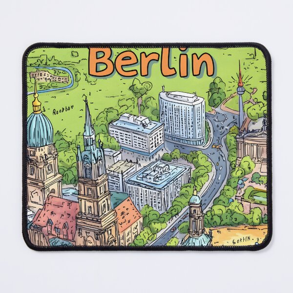Item preview, Aerial View of Berlin with Iconic Landmarks designed and sold by Artessie.