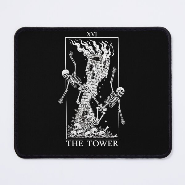 Item preview, The Tower - Major Arcana - Skeleton Tarot Cards designed and sold by Boriken Brujas.