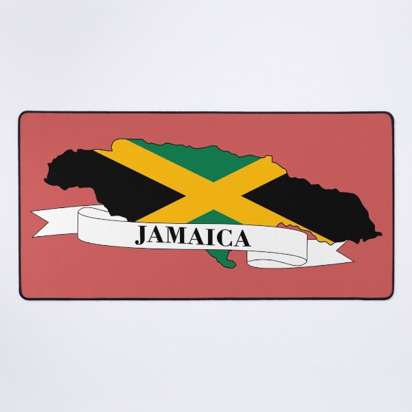 Item preview, Flag map of Jamaica designed and sold by visual adventures.