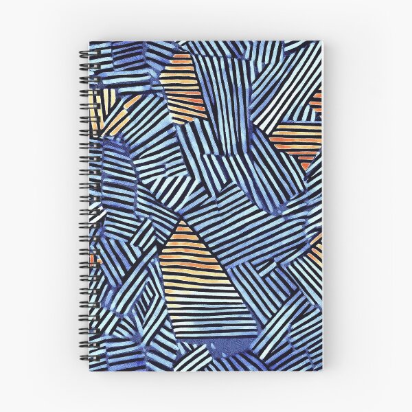 Item preview, Midnight Signals: Indigo Grid with Tribal Motion designed and sold by Espinoza Creative.