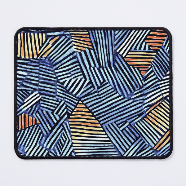 Item preview, Midnight Signals: Indigo Grid with Tribal Motion designed and sold by Espinoza Creative.
