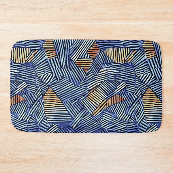 Item preview, Midnight Signals: Indigo Grid with Tribal Motion designed and sold by Espinoza Creative.