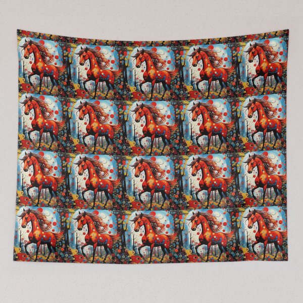 Item preview, A fantastically beautiful red horse. The symbol of the year 2026. designed and sold by Natalia-Vlad.