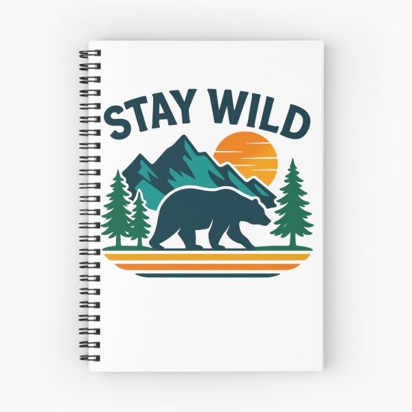Item preview, Stay Wild Mountain Bear Nature Adventure Outdoor Wilderness Design designed and sold by tigger shop.