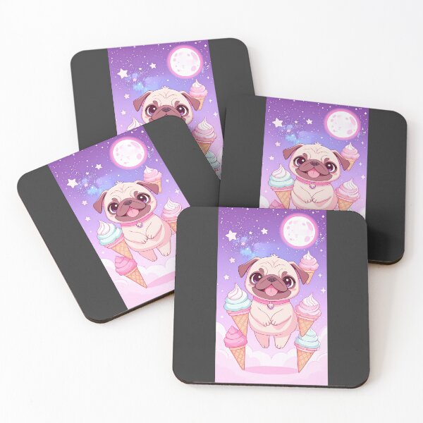 Item preview, Pug Midnight Snack 001  designed and sold by BeeBomb.