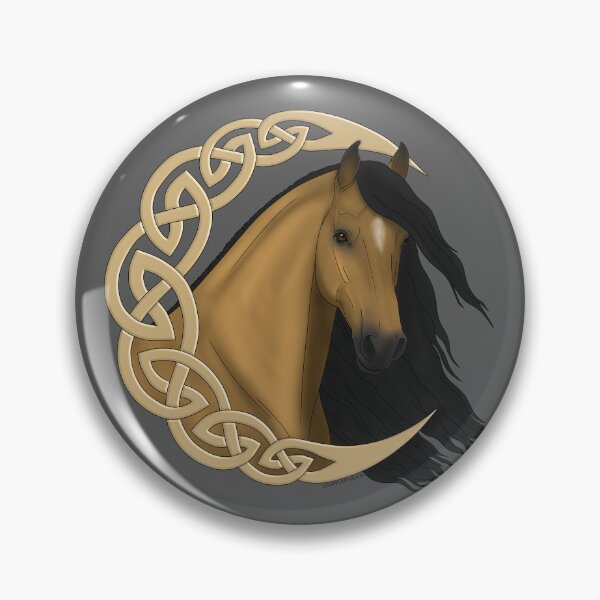 Item preview, Celtic Moon with Buckskin Horse designed and sold by DappledMoon.