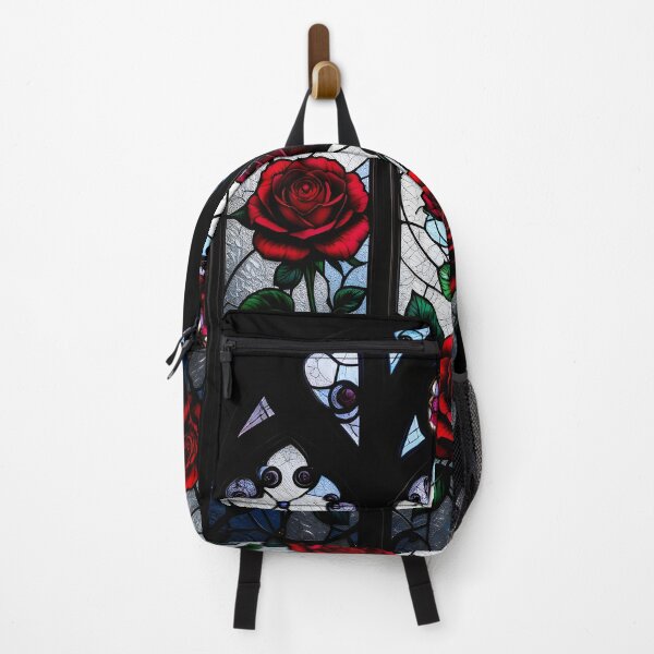 Item preview, Gothic Stained Glass Roses – Dark Floral Elegance designed and sold by JiffyGirls.