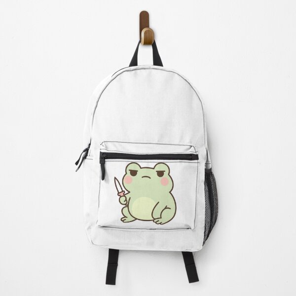 Item preview, Tiny Frog with Knife - Kawaii Dark Humor Art designed and sold by OnPointOutfits.