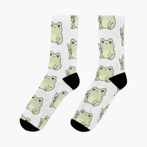 Item preview, Tiny Frog with Knife - Kawaii Dark Humor Art designed and sold by OnPointOutfits.