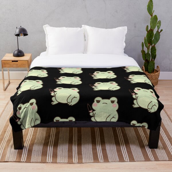 Artikelvorschau, Kleiner Frosch mit Messer - Kawaii Black Humor Art entworfen und verkauft von OnPointOutfits.