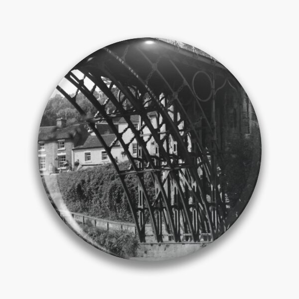 Item preview, View of Iron Bridge from a boat on the River Severn, Ironbridge gorge. 1988. designed and sold by Kate Anderson Art.