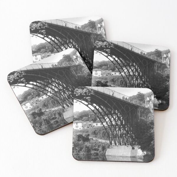 Item preview, View of Iron Bridge from a boat on the River Severn, Ironbridge gorge. 1988. designed and sold by Kate Anderson Art.
