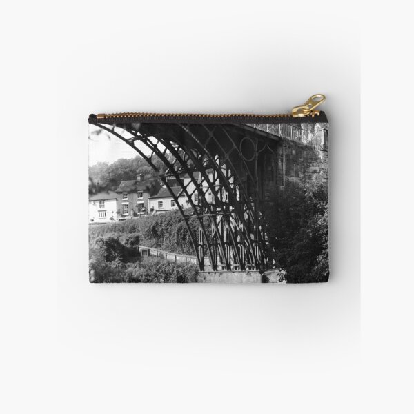 Item preview, View of Iron Bridge from a boat on the River Severn, Ironbridge gorge. 1988. designed and sold by Kate Anderson Art.