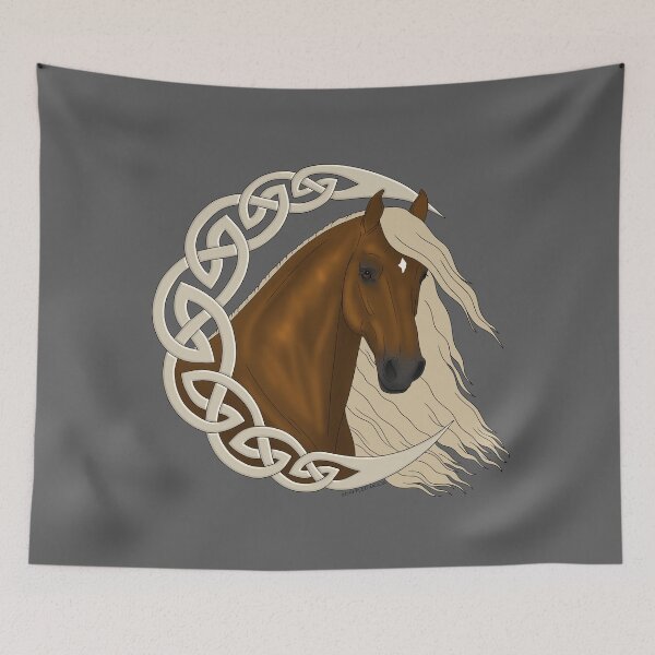 Item preview, Celtic Moon with Sorrel Horse designed and sold by DappledMoon.
