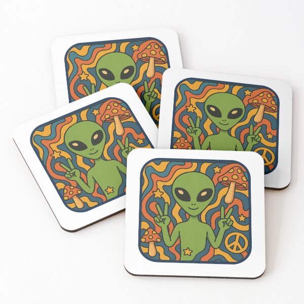 Item preview, Alien Groove Ride | Trippy Space Trip Art designed and sold by Stylewhimsy.