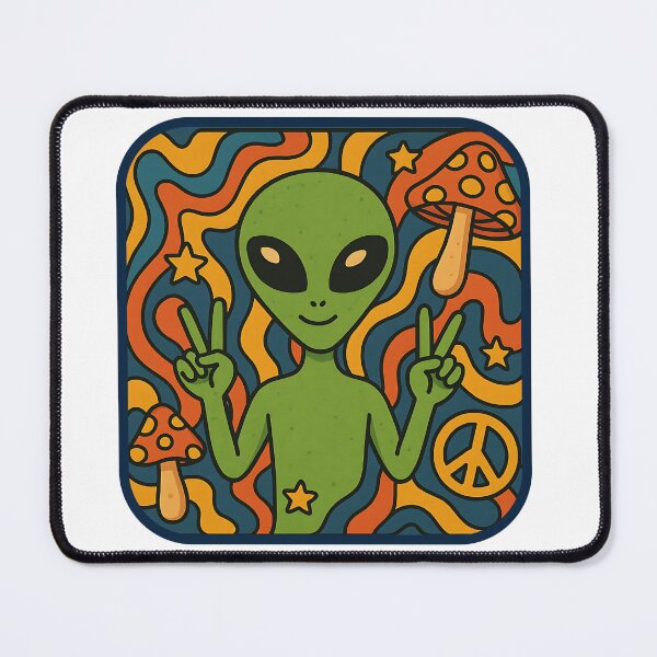 Item preview, Alien Groove Ride | Trippy Space Trip Art designed and sold by Stylewhimsy.