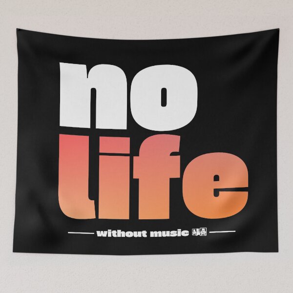 Item preview, No Life Without Music designed and sold by TheFineShirt.