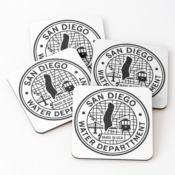 Item preview, San Diego Manhole Cover. Gritty Coastal Utility Stamp designed and sold by Urban designs by PiMediaDen.