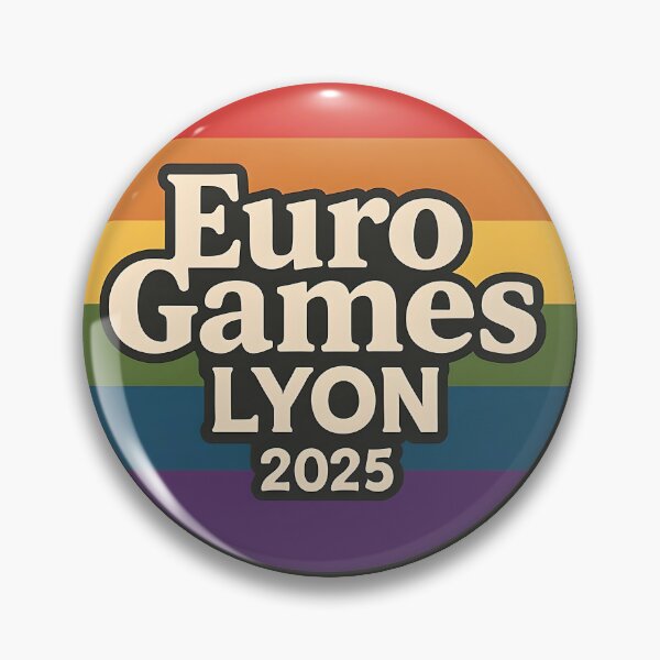 Item preview, EuroGames Lyon 2025 - Rainbow Pride Sports Sticker designed and sold by HotDropCo.