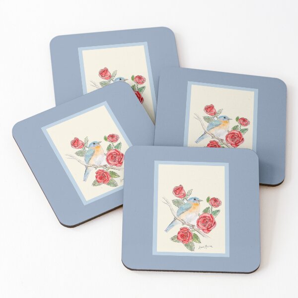 Item preview, New York - state bird and flower designed and sold by Annie Mason Art.