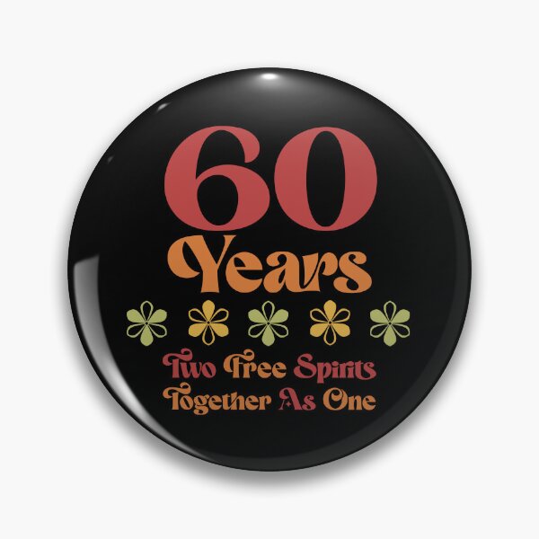 Item preview, 60th Wedding Anniversary Free Spirits designed and sold by thepixelgarden.