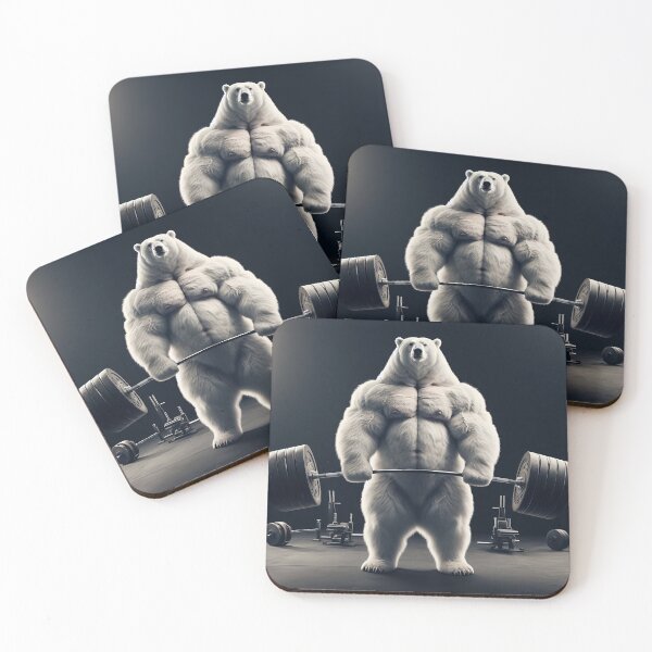 Item preview, White Bear Powerlifter designed and sold by TeezyDezignes.