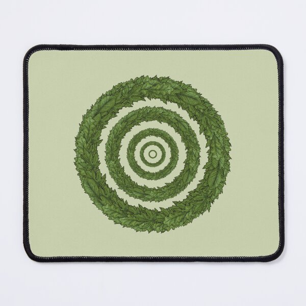 Item preview, Circles of green leaves designed and sold by Cherevan.