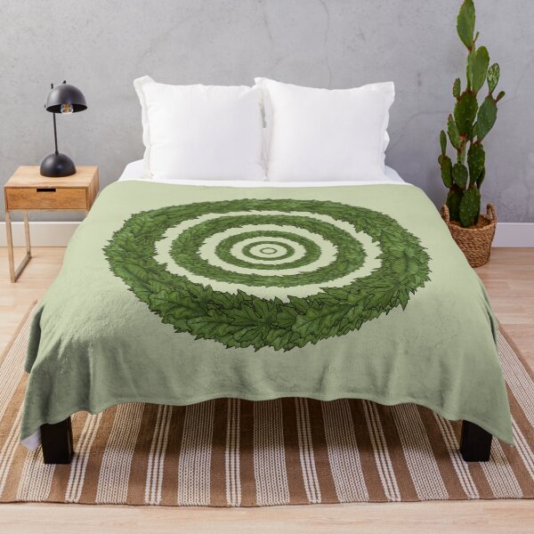 Item preview, Circles of green leaves designed and sold by Cherevan.