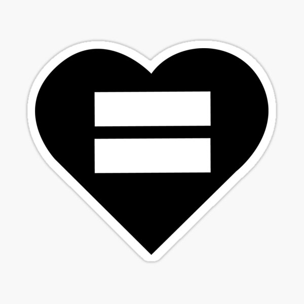 Item preview, Equals Love Heart designed and sold by RockabunnyShop.
