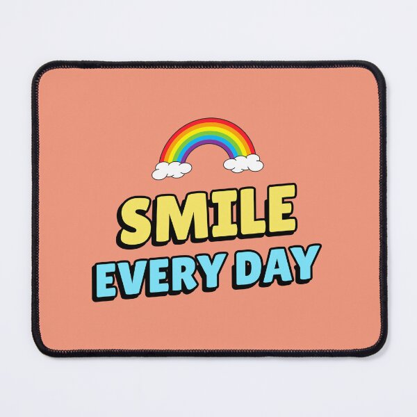 Item preview, Smile Every Day – Cheerful Rainbow Reminder designed and sold by NOTRE-BONHEUR.