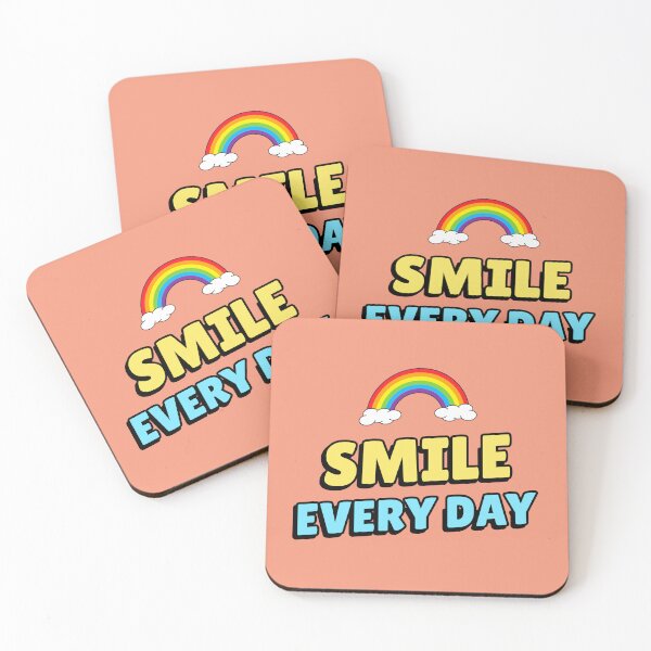 Item preview, Smile Every Day – Cheerful Rainbow Reminder designed and sold by NOTRE-BONHEUR.