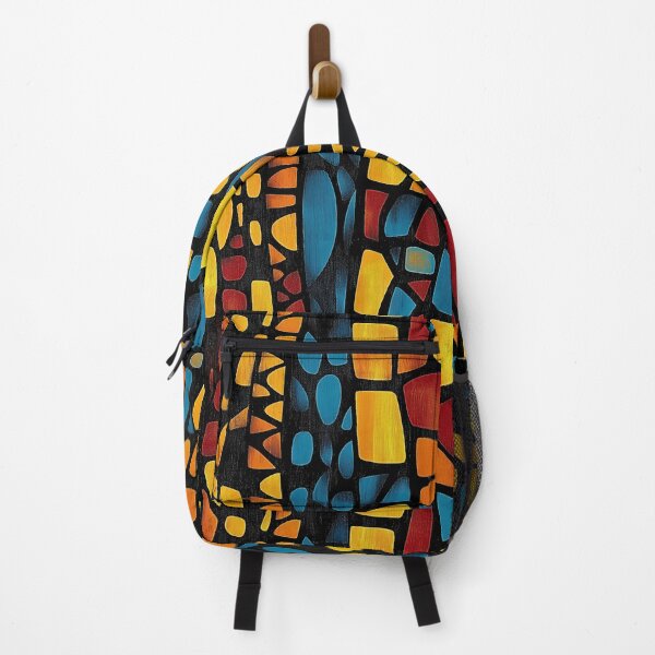 Item preview, Molten Mosaic: Tribal Glow in Amber and Blue designed and sold by Espinoza Creative.