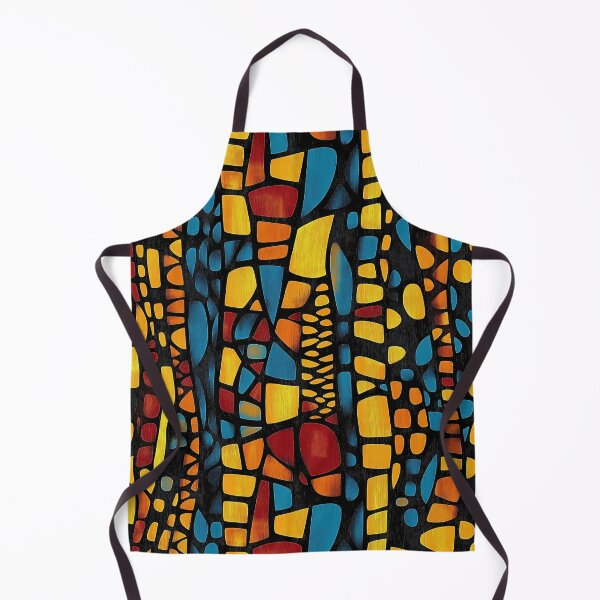 Item preview, Molten Mosaic: Tribal Glow in Amber and Blue designed and sold by Espinoza Creative.