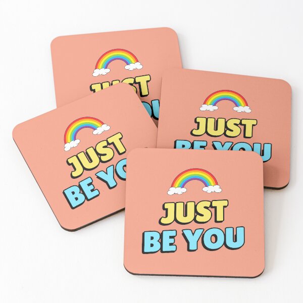 Item preview, Just Be You – Rainbow Self Love Quote designed and sold by NOTRE-BONHEUR.