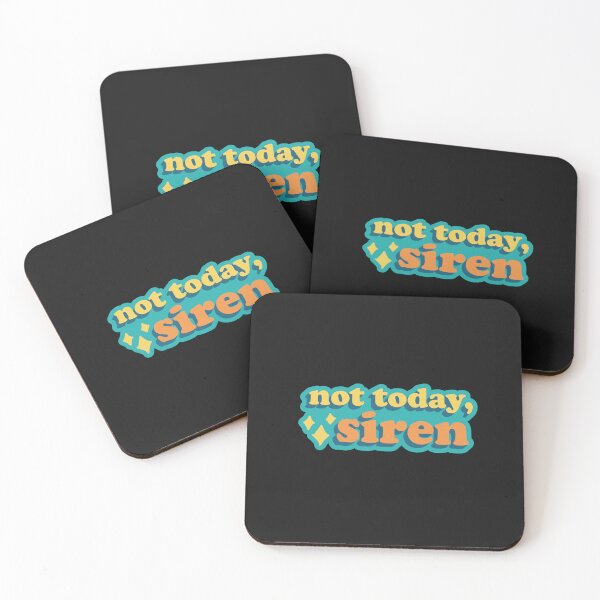 Item preview, Not Today, Siren Funny Retro designed and sold by YT-Greek2Me.