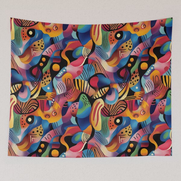 Item preview, Jungle Pulse: Abstract Rhythm of Color and Form designed and sold by Espinoza Creative.