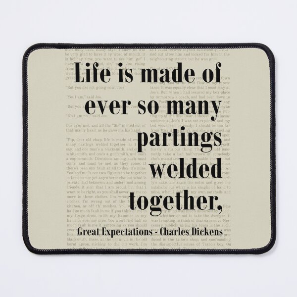 Item preview, Partings Welded Together Great Expectations Charles Dickens Quote designed and sold by kakarikihill.