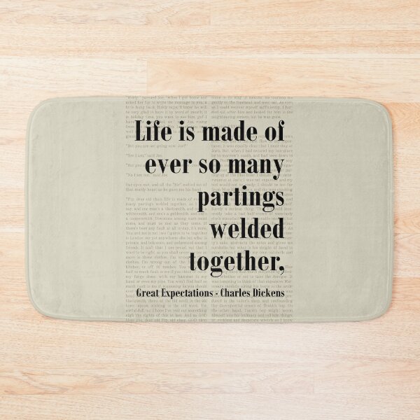 Item preview, Partings Welded Together Great Expectations Charles Dickens Quote designed and sold by kakarikihill.