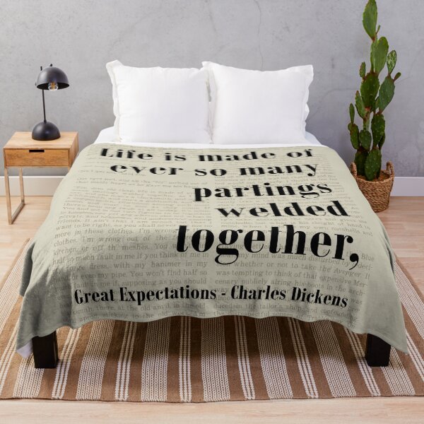 Item preview, Partings Welded Together Great Expectations Charles Dickens Quote designed and sold by kakarikihill.