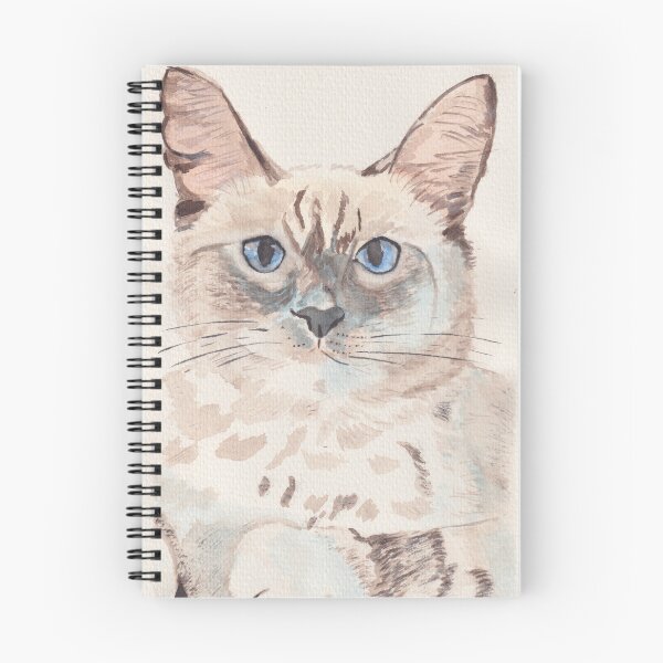 Item preview, Very Handsome Kitty with Blue Eyes in Watercolor Paints designed and sold by rogerstrawberry.