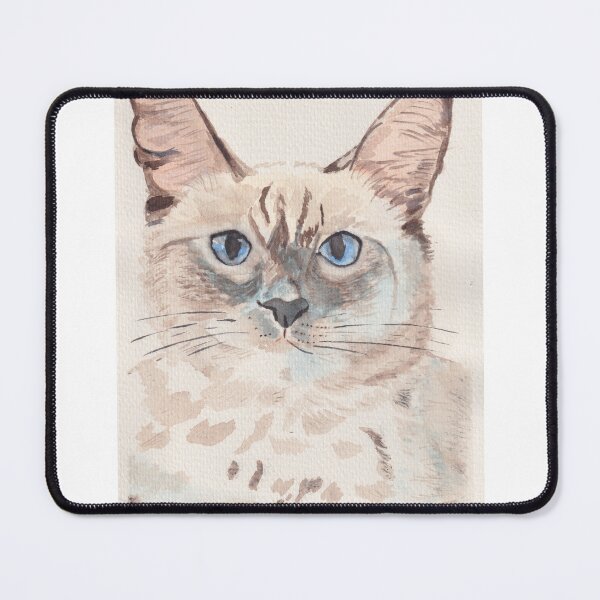 Item preview, Very Handsome Kitty with Blue Eyes in Watercolor Paints designed and sold by rogerstrawberry.