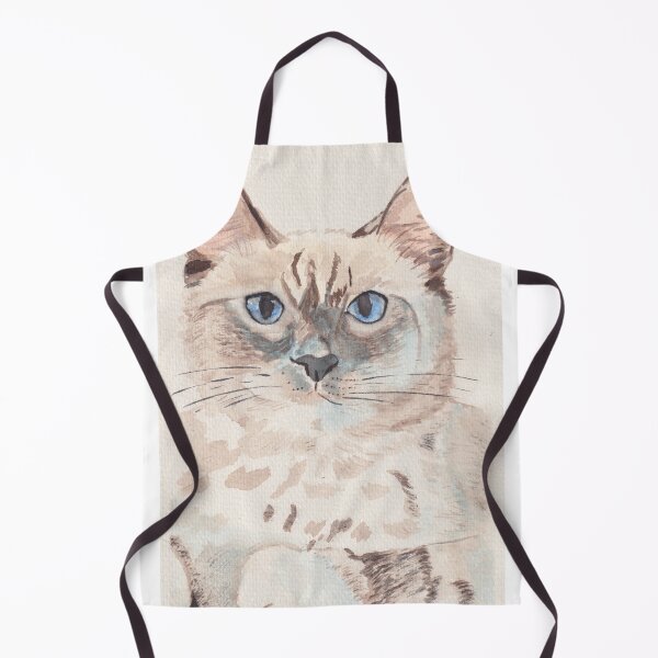 Item preview, Very Handsome Kitty with Blue Eyes in Watercolor Paints designed and sold by rogerstrawberry.