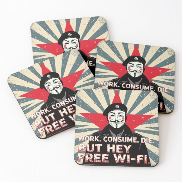 Item preview, Work. Consume. Die. But Hey—Free Wi-Fi designed and sold by TeezyDezignes.