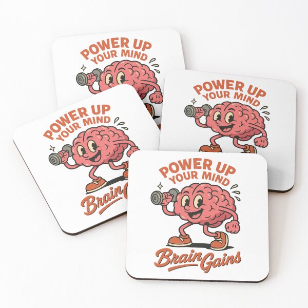 Item preview, Brainy Buff – Vibrant Cartoon Gym Brain designed and sold by HoopeStylee.